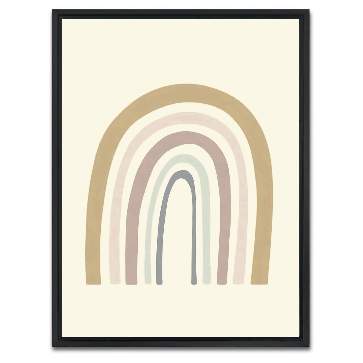 AUTO-MOCKUP WHITE | Rainbow Boy | 1 Piece | Black Framed Canvas | group=3x4