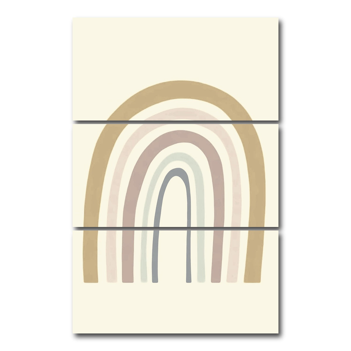 AUTO-MOCKUP WHITE | Rainbow Boy | 3 Piece | Gallery Wrap Canvas | group=12x24_stacked