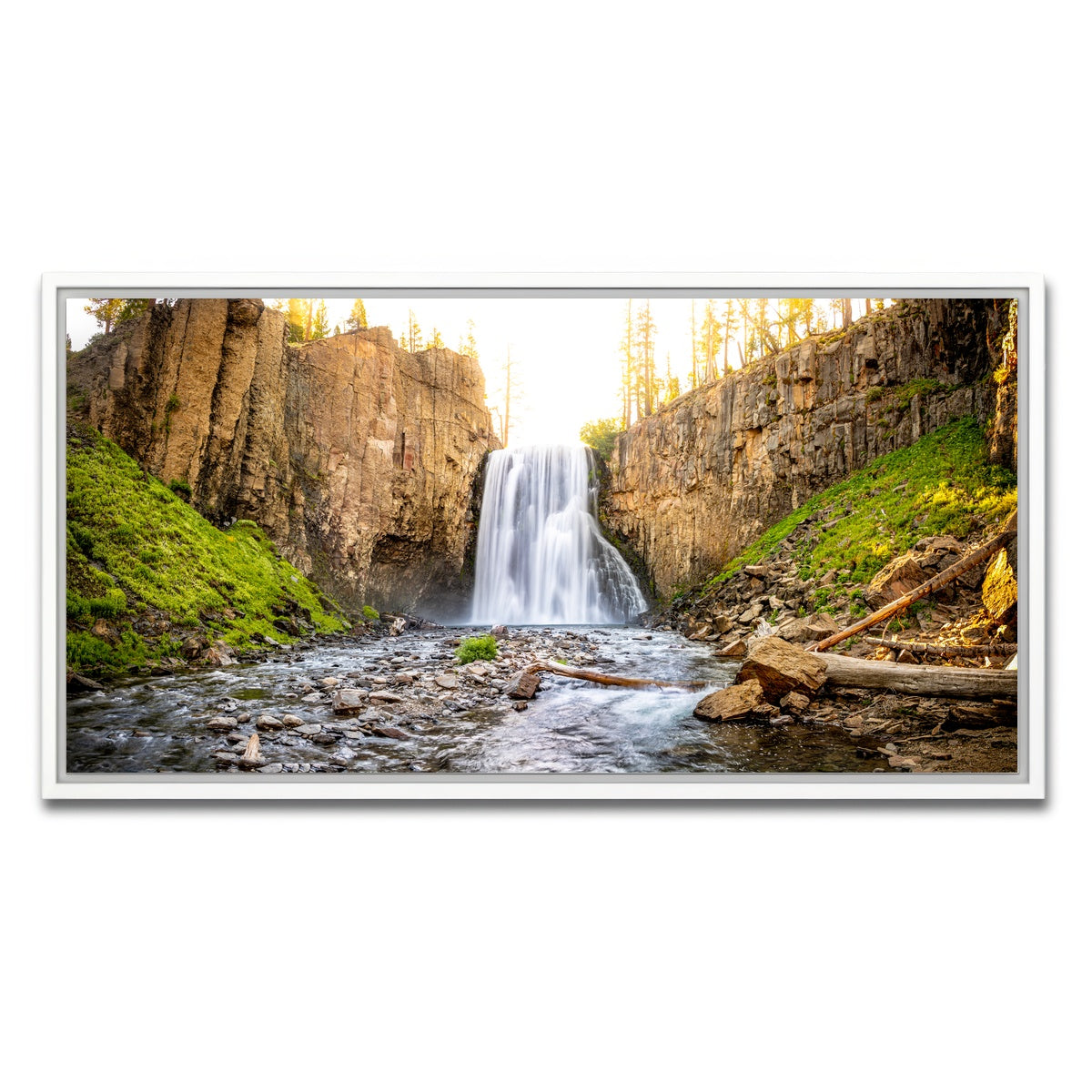 AUTO-MOCKUP WHITE | Rainbow Falls | 1 Piece | White Framed Canvas | group=2x1