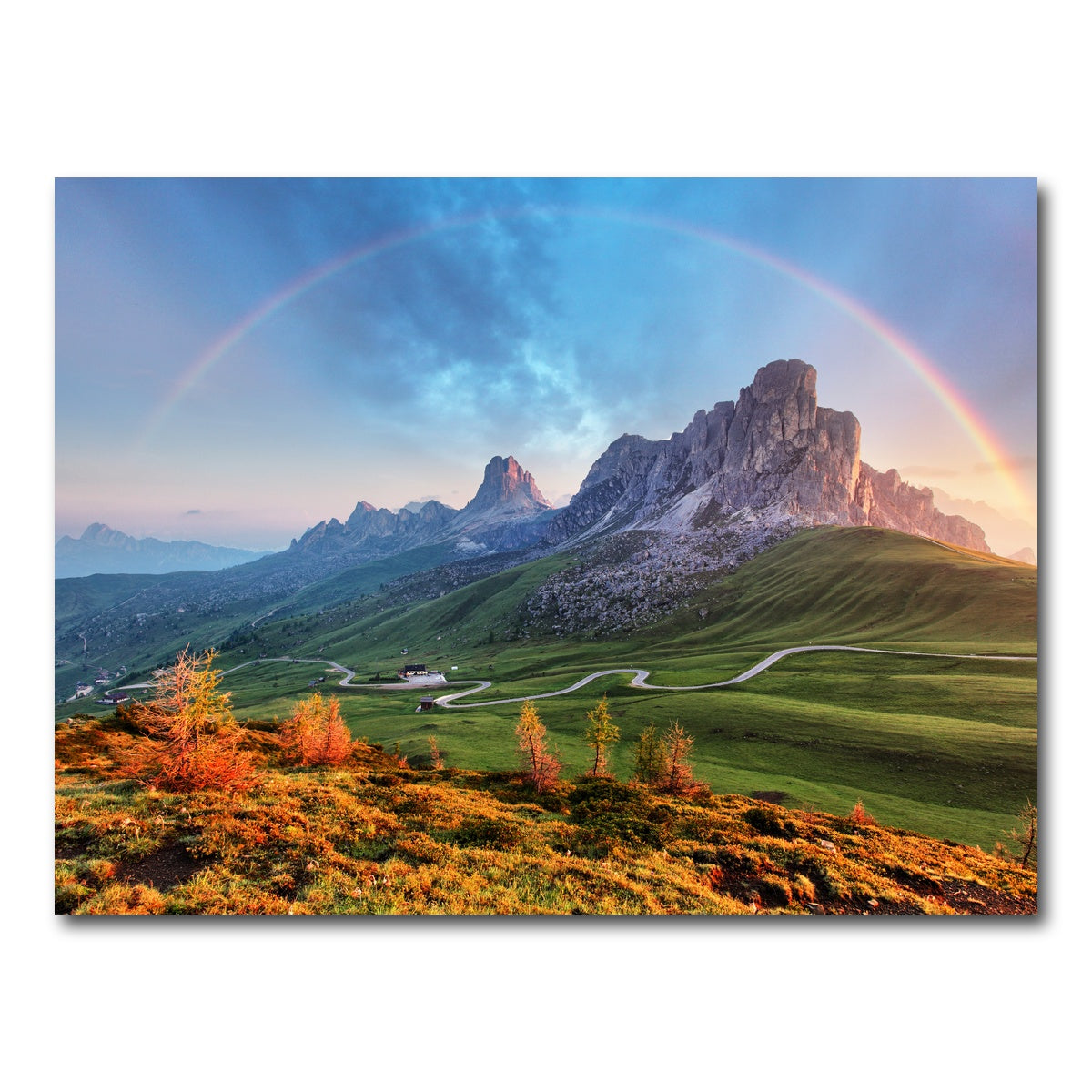 AUTO-MOCKUP WHITE | Rainbow In The Alps | 1 Piece | Gallery Wrap Canvas | group=4x3