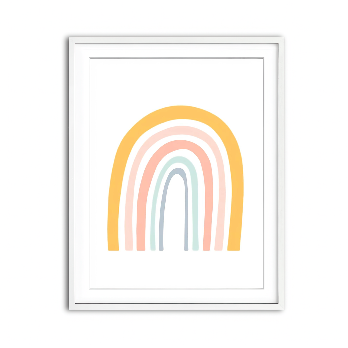 Framed Print 3x4 White