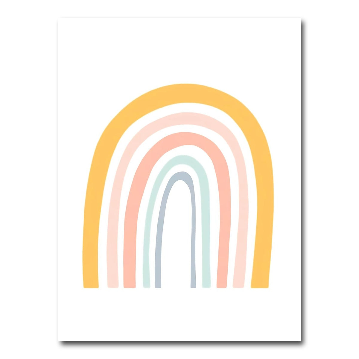 AUTO-MOCKUP WHITE | Rainbow Pastel | 1 Piece | Gallery Wrap Canvas | group=3x4