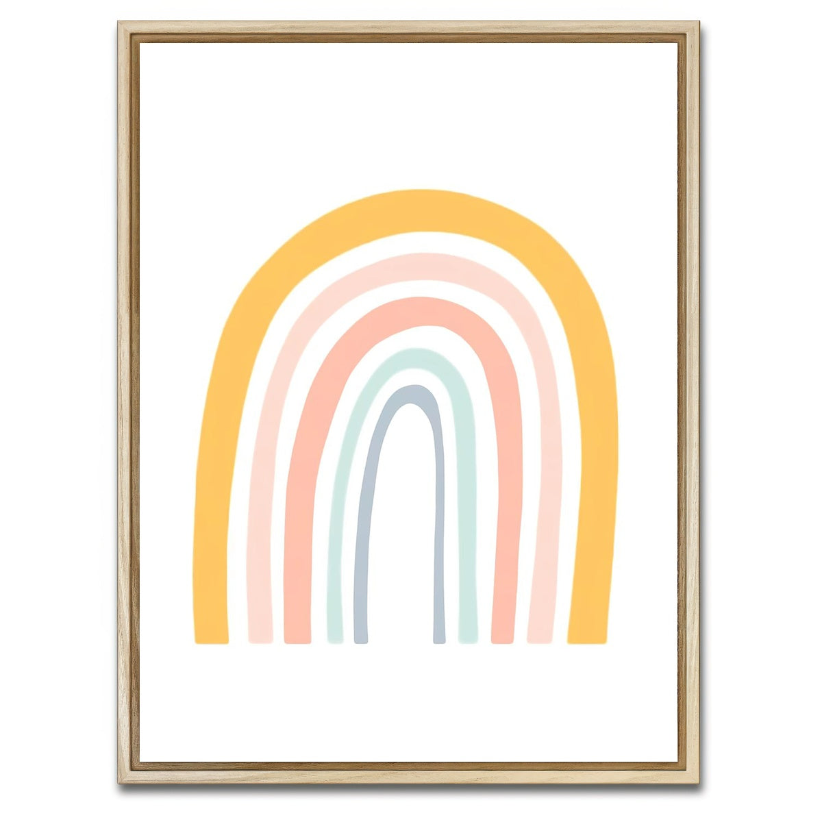 AUTO-MOCKUP WHITE | Rainbow Pastel | 1 Piece | Natural Framed Canvas | group=3x4