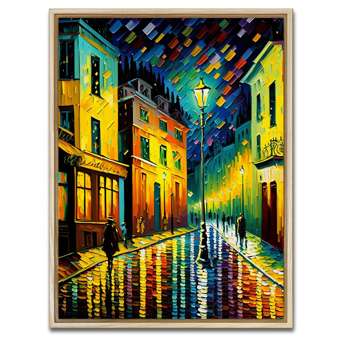 AUTO-MOCKUP WHITE | Rainbow Row | 1 Piece | Natural Framed Canvas | group=3x4