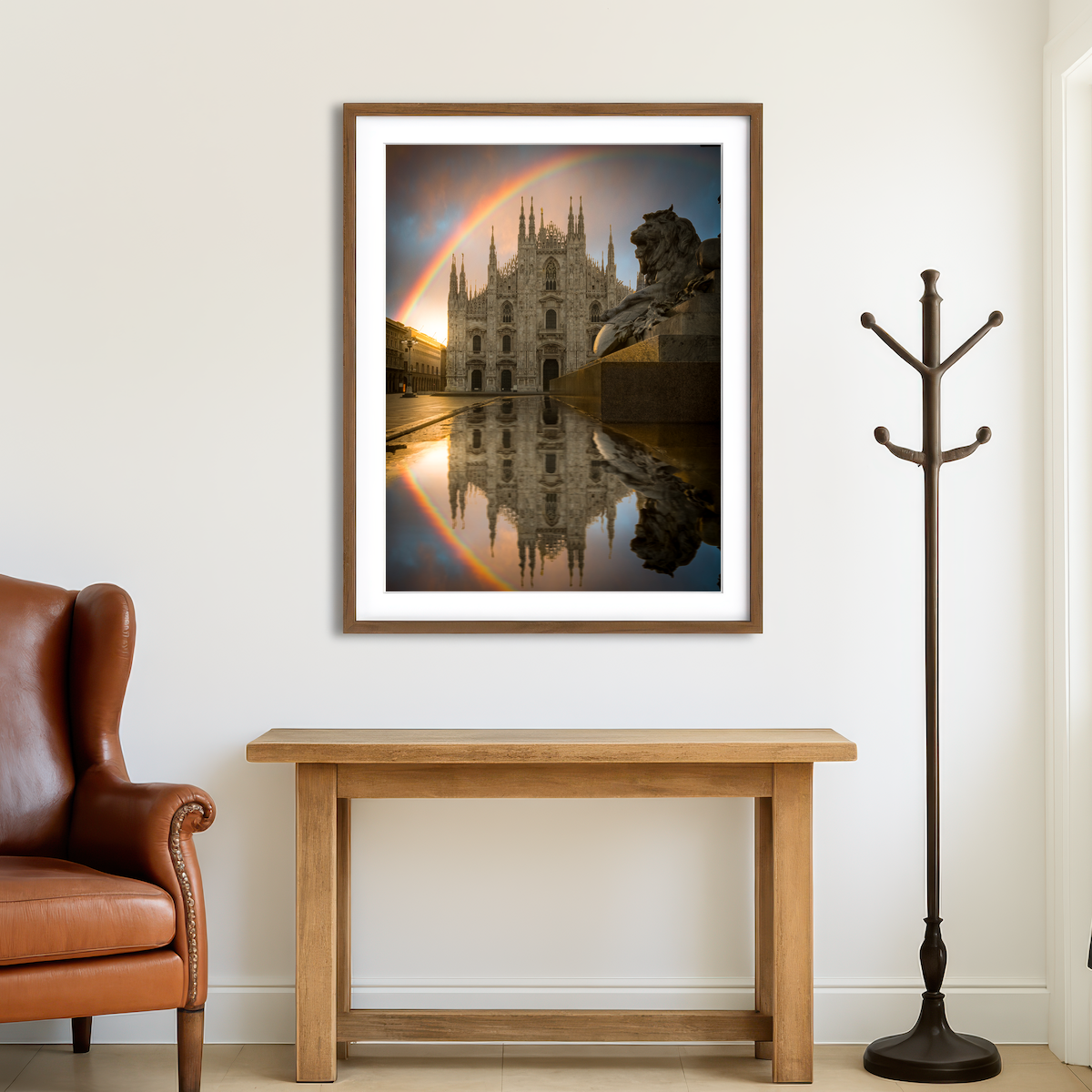 AUTO-MOCKUP ROOM | Rainbow in Milan Wall Art