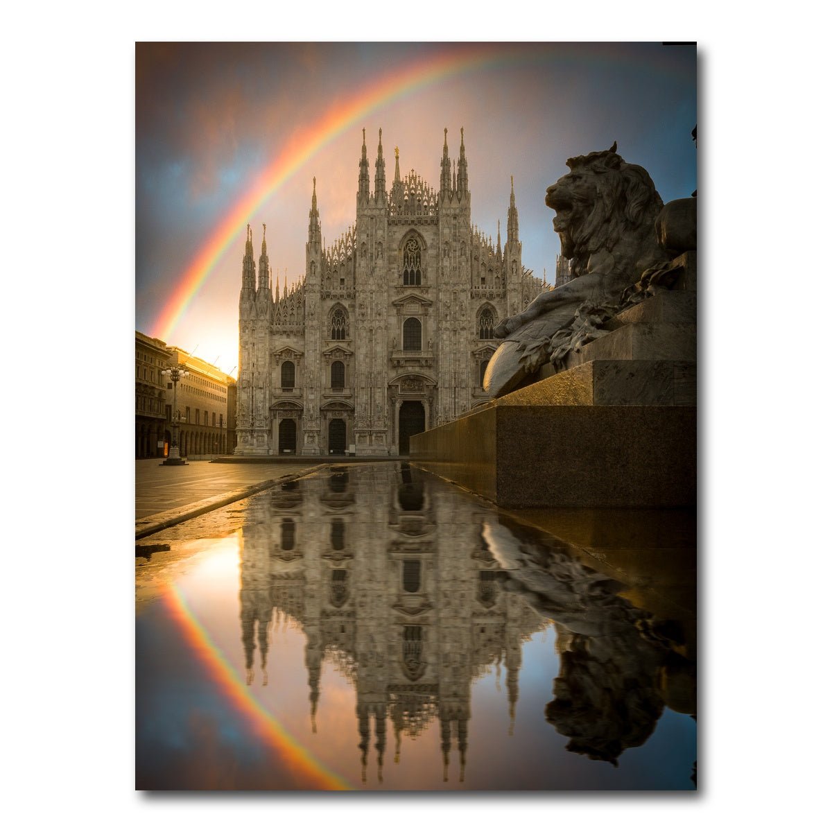 AUTO-MOCKUP WHITE | Rainbow in Milan | 1 Piece | Gallery Wrap Canvas | group=3x4