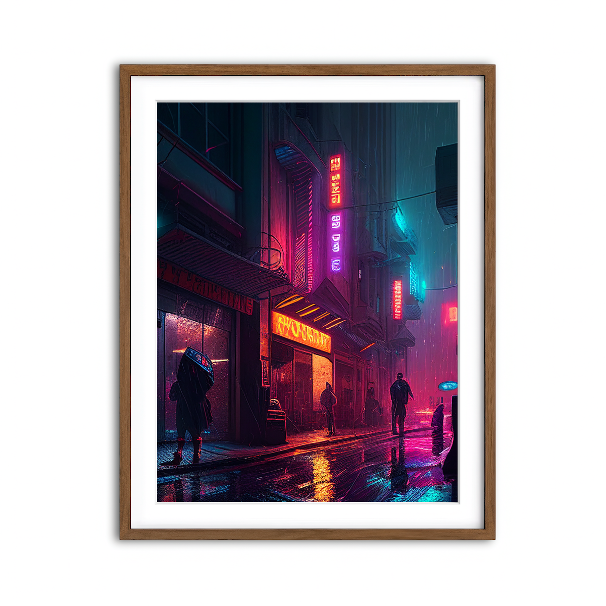 Framed Print 3x4 Walnut