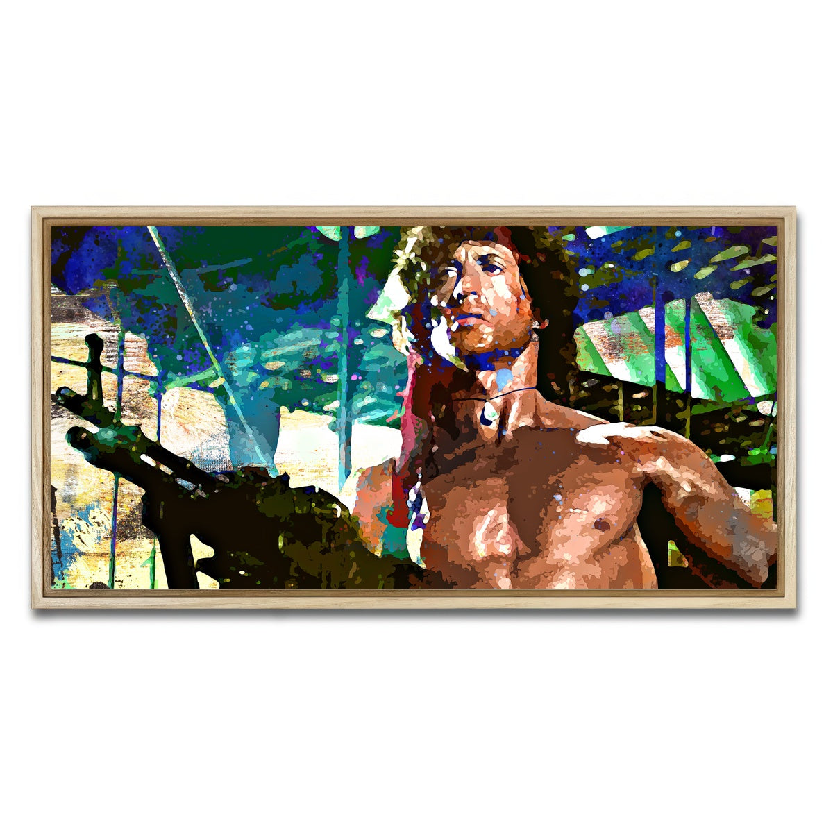 AUTO-MOCKUP WHITE | Rambo | 1 Piece | Natural Framed Canvas | group=2x1