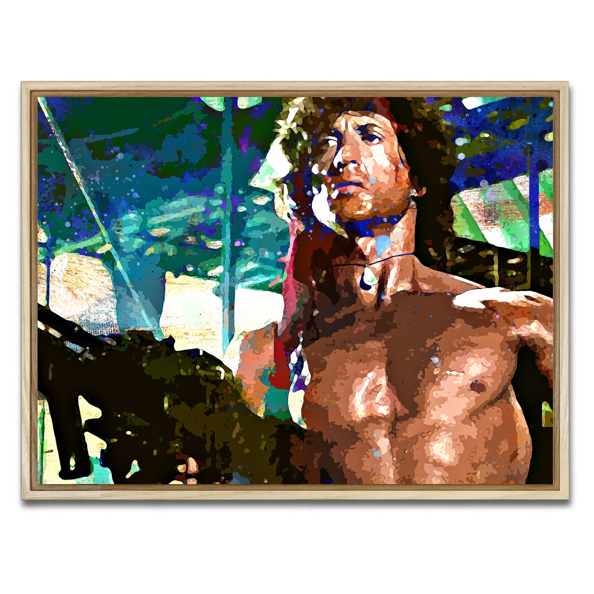 AUTO-MOCKUP WHITE | Rambo | 1 Piece | Natural Framed Canvas | group=4x3