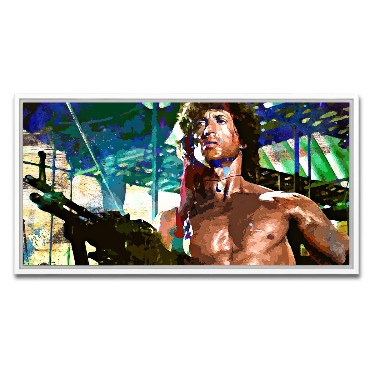 AUTO-MOCKUP WHITE | Rambo | 1 Piece | White Framed Canvas | group=2x1
