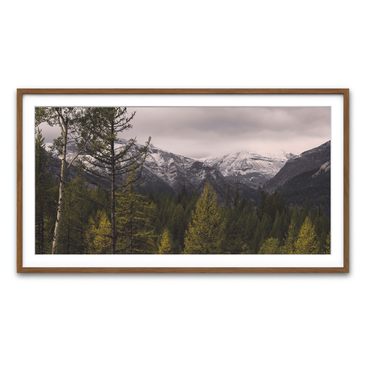 Framed Print 2x1 Walnut