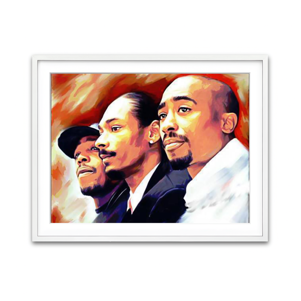 Framed Print 4x3 White