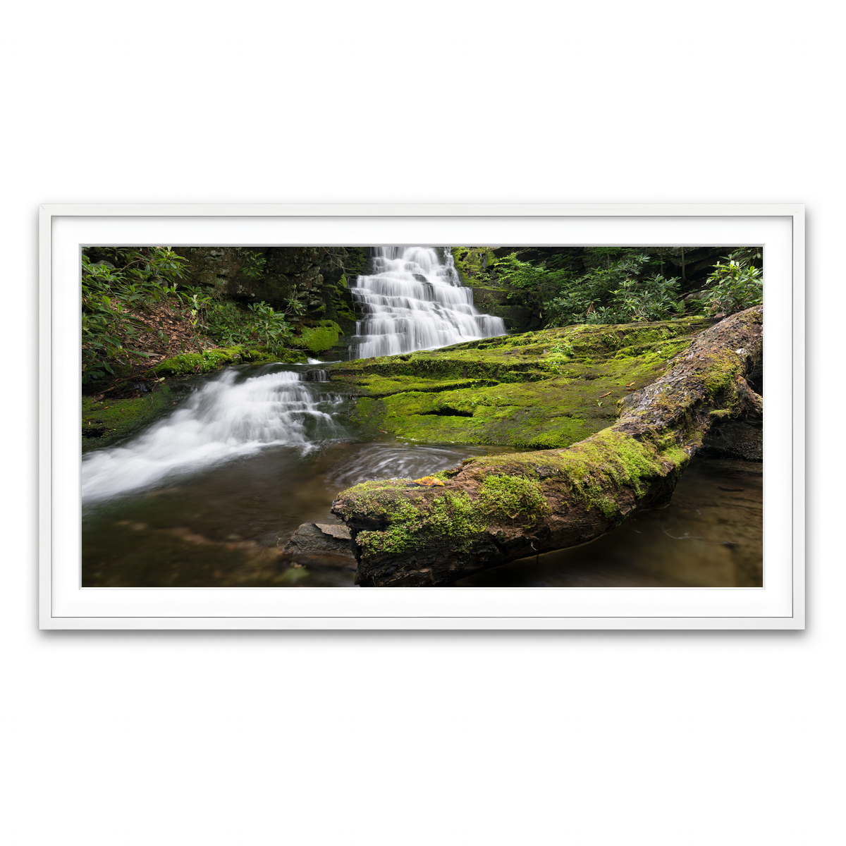 Framed Print 2x1 White