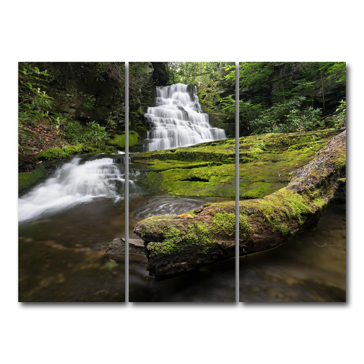 AUTO-MOCKUP WHITE | Rattlesnake Falls | 3 Piece | Gallery Wrap Canvas | group=8x18