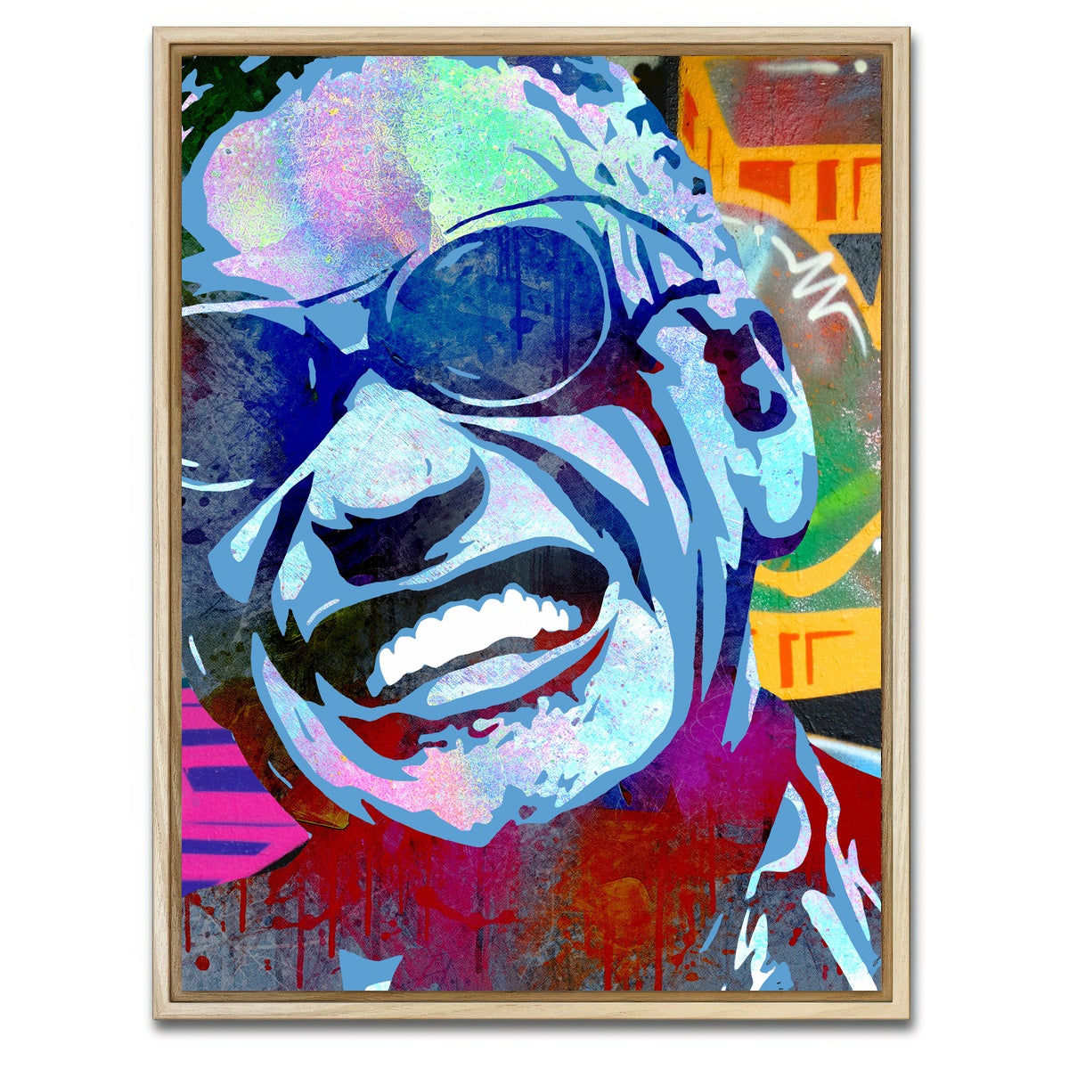 AUTO-MOCKUP WHITE | Ray Charles | 1 Piece | Natural Framed Canvas | group=3x4