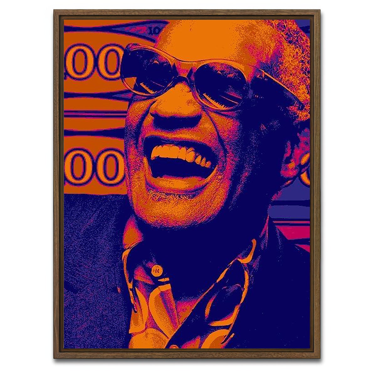 AUTO-MOCKUP WHITE | Ray | 1 Piece | Walnut Framed Canvas | group=3x4