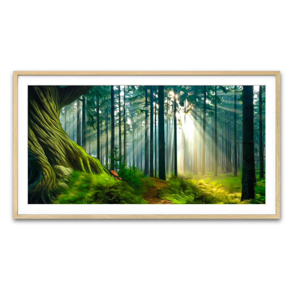 Framed Print 2x1 Natural