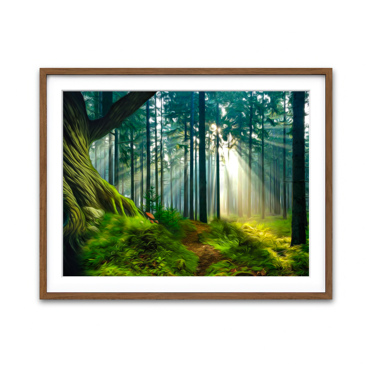 Framed Print 4x3 Walnut