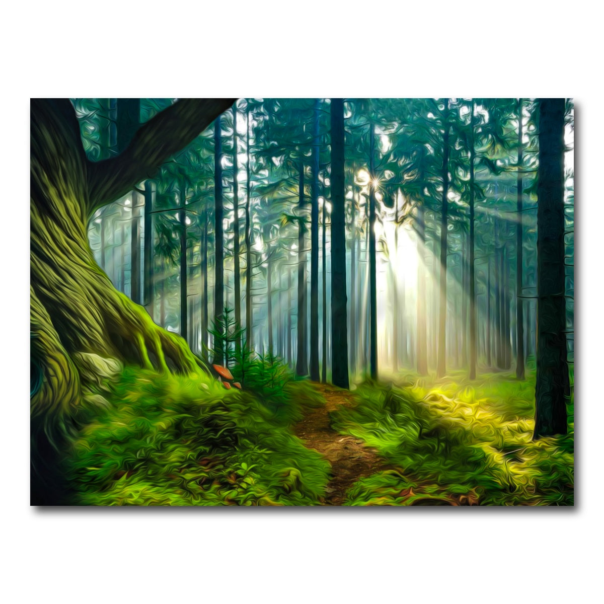 AUTO-MOCKUP WHITE | Rays of Wonder | 1 Piece | Gallery Wrap Canvas | group=4x3