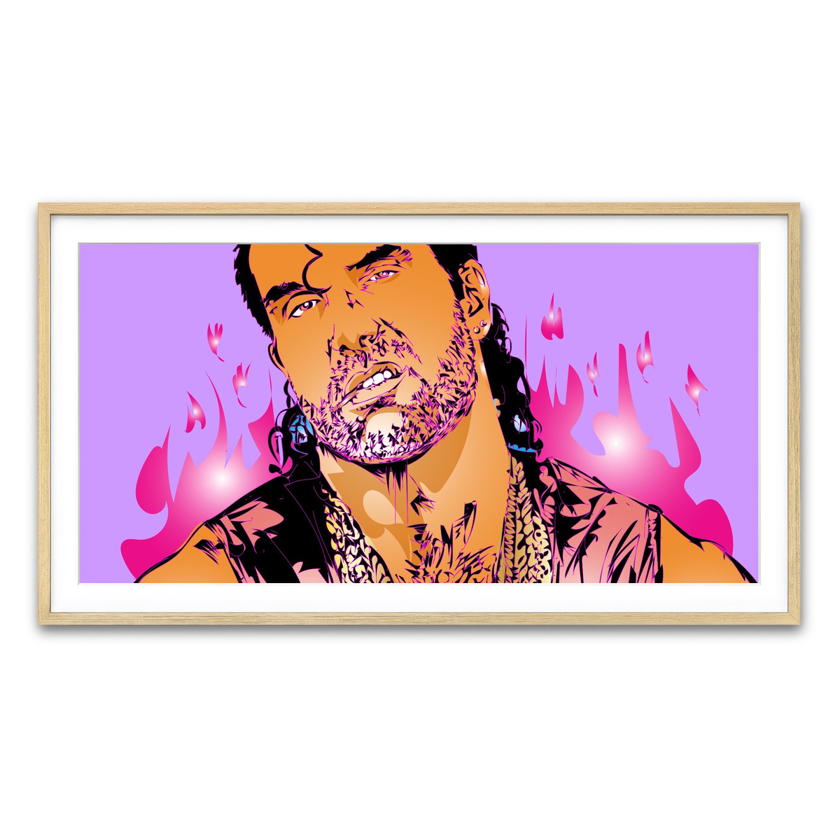 Framed Print 2x1 Natural