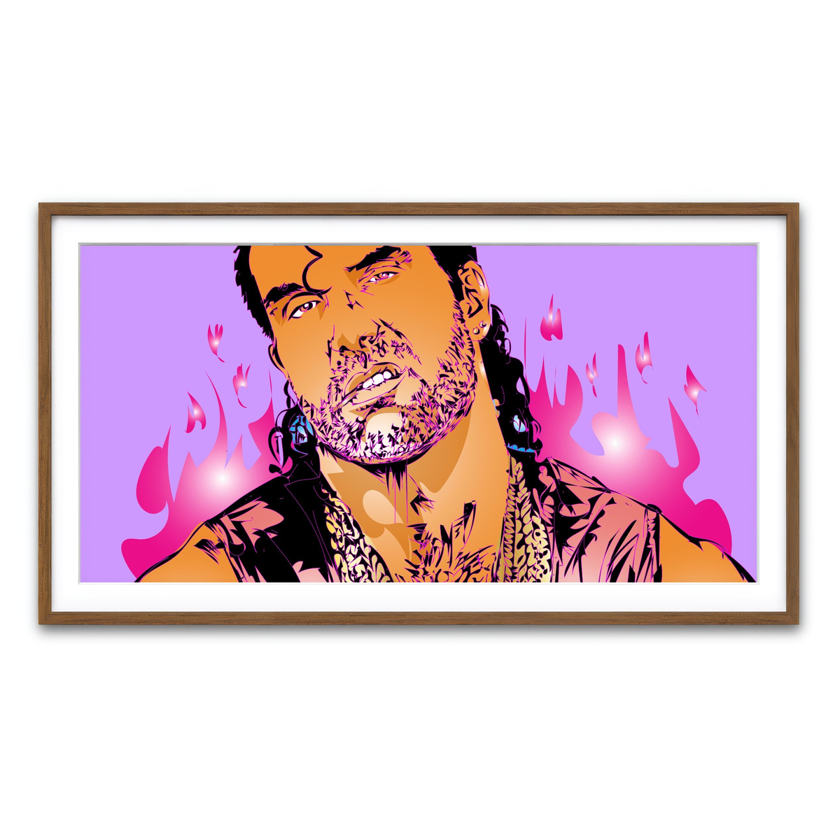 Framed Print 2x1 Walnut