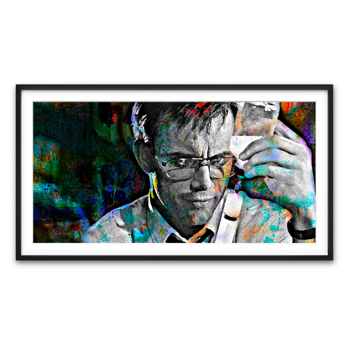 Framed Print 2x1 Black