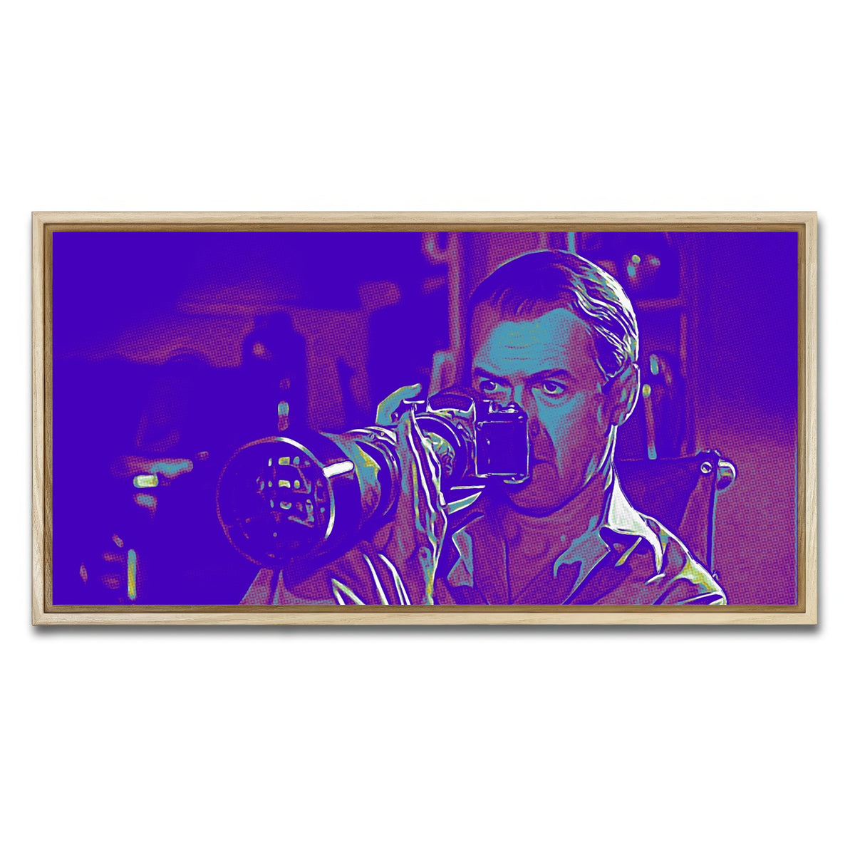 AUTO-MOCKUP WHITE | Rear Window POP Wall Art | 1 Piece | Natural Frame | group=2x1