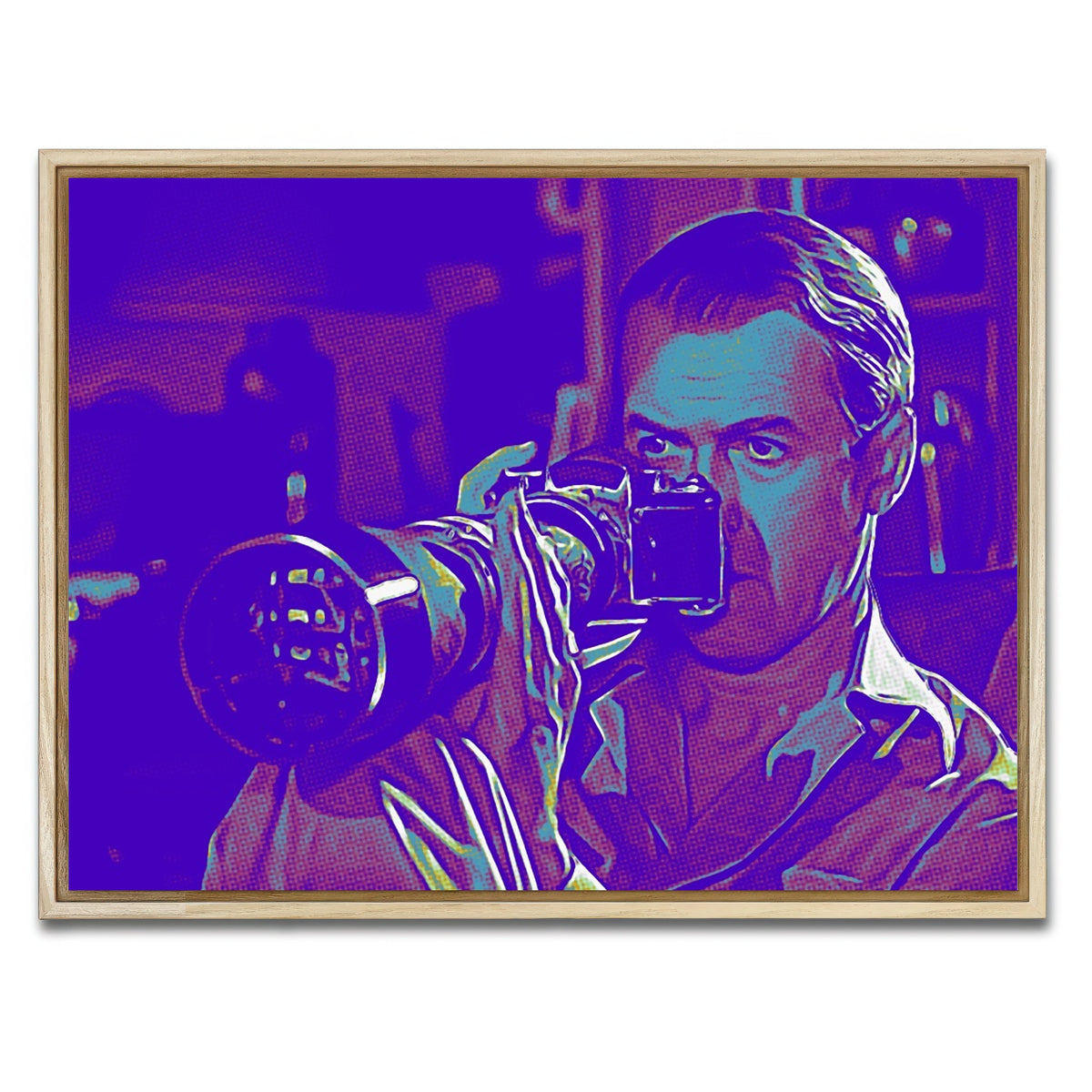 AUTO-MOCKUP WHITE | Rear Window POP Wall Art | 1 Piece | Natural Frame | group=4x3