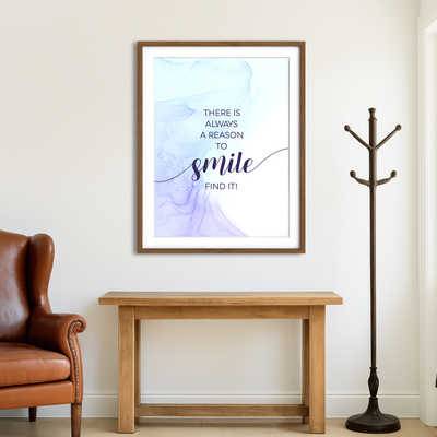 AUTO-MOCKUP ROOM | Reason To Smile Wall Art