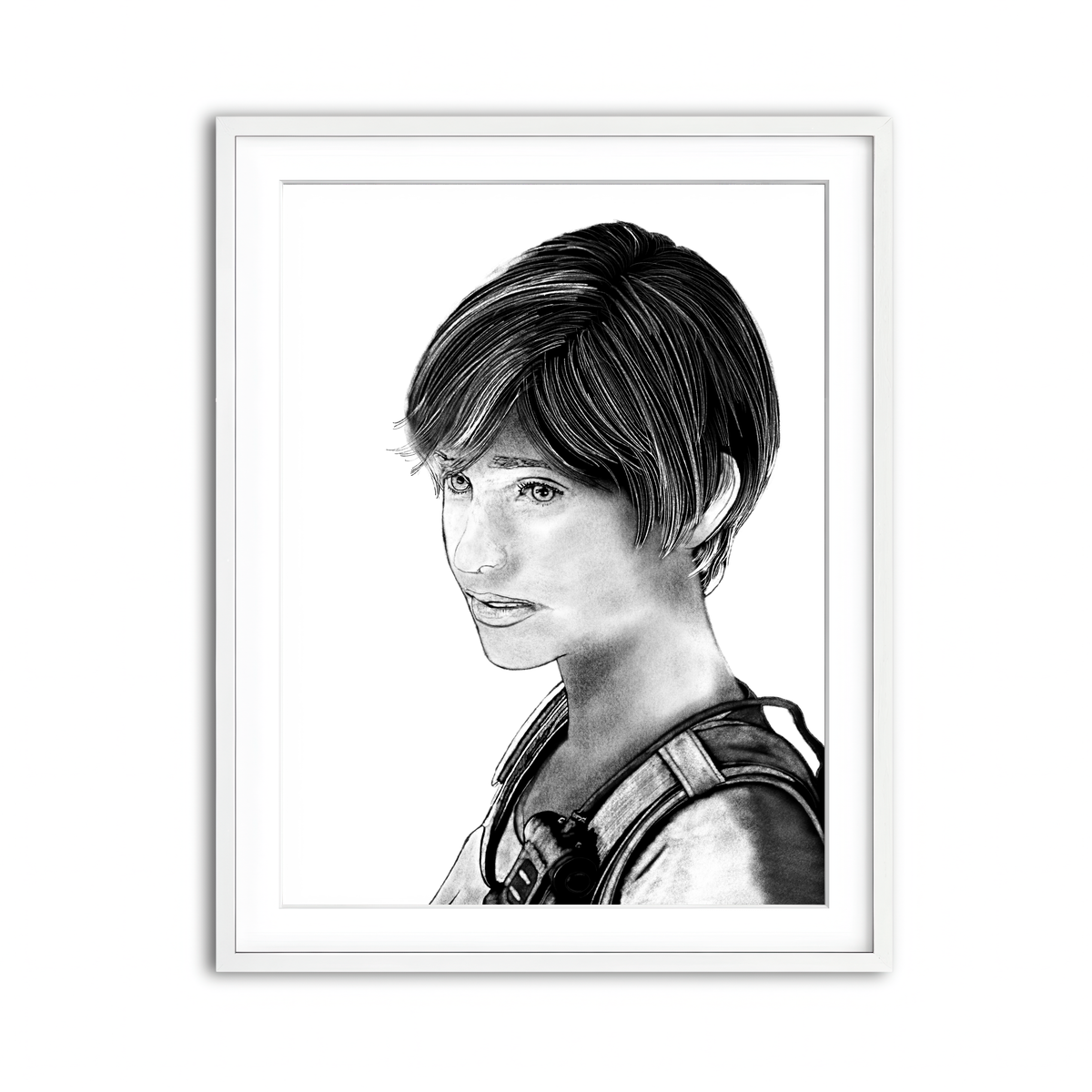 Framed Print 3x4 White