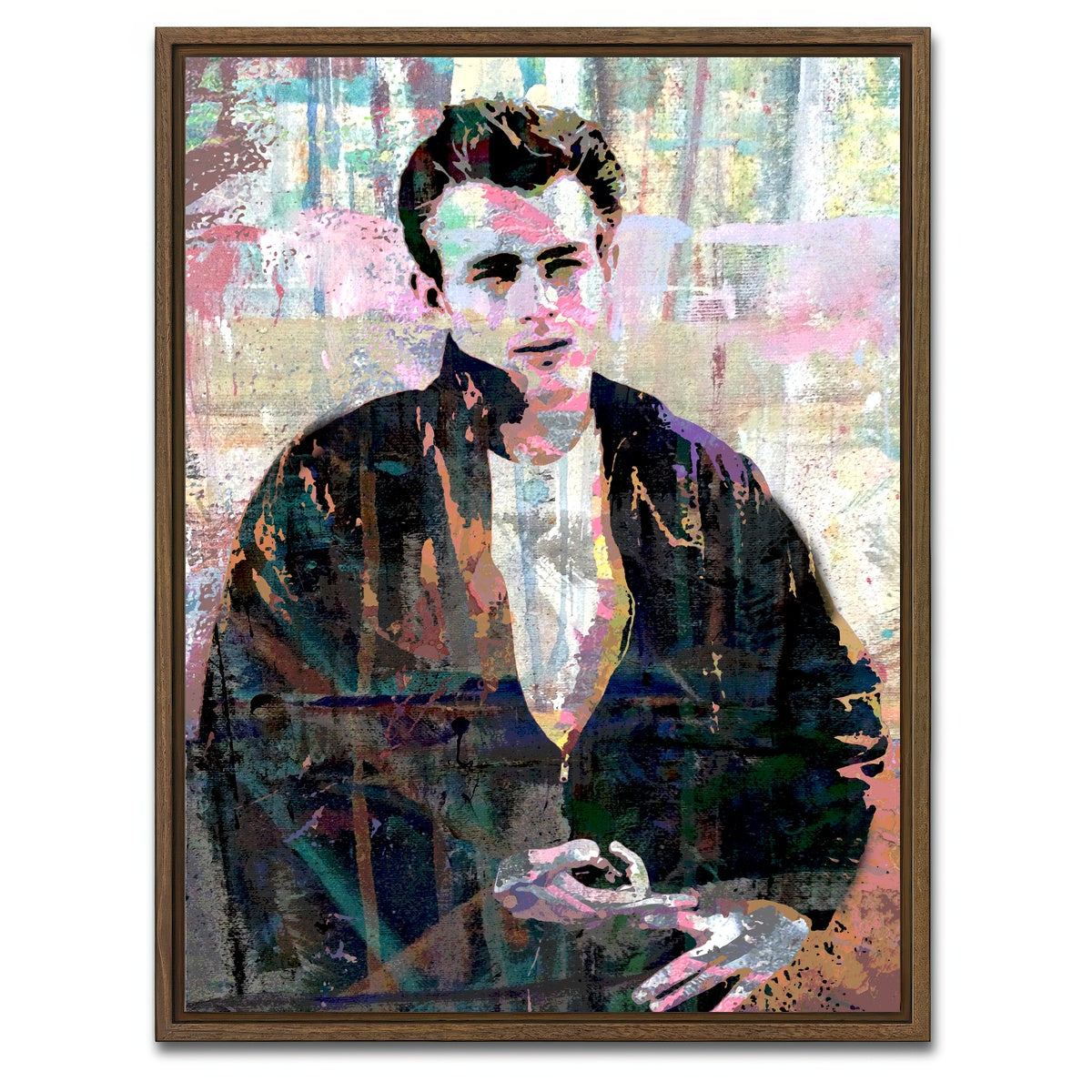 AUTO-MOCKUP WHITE | Rebel | 1 Piece | Walnut Framed Canvas | group=3x4