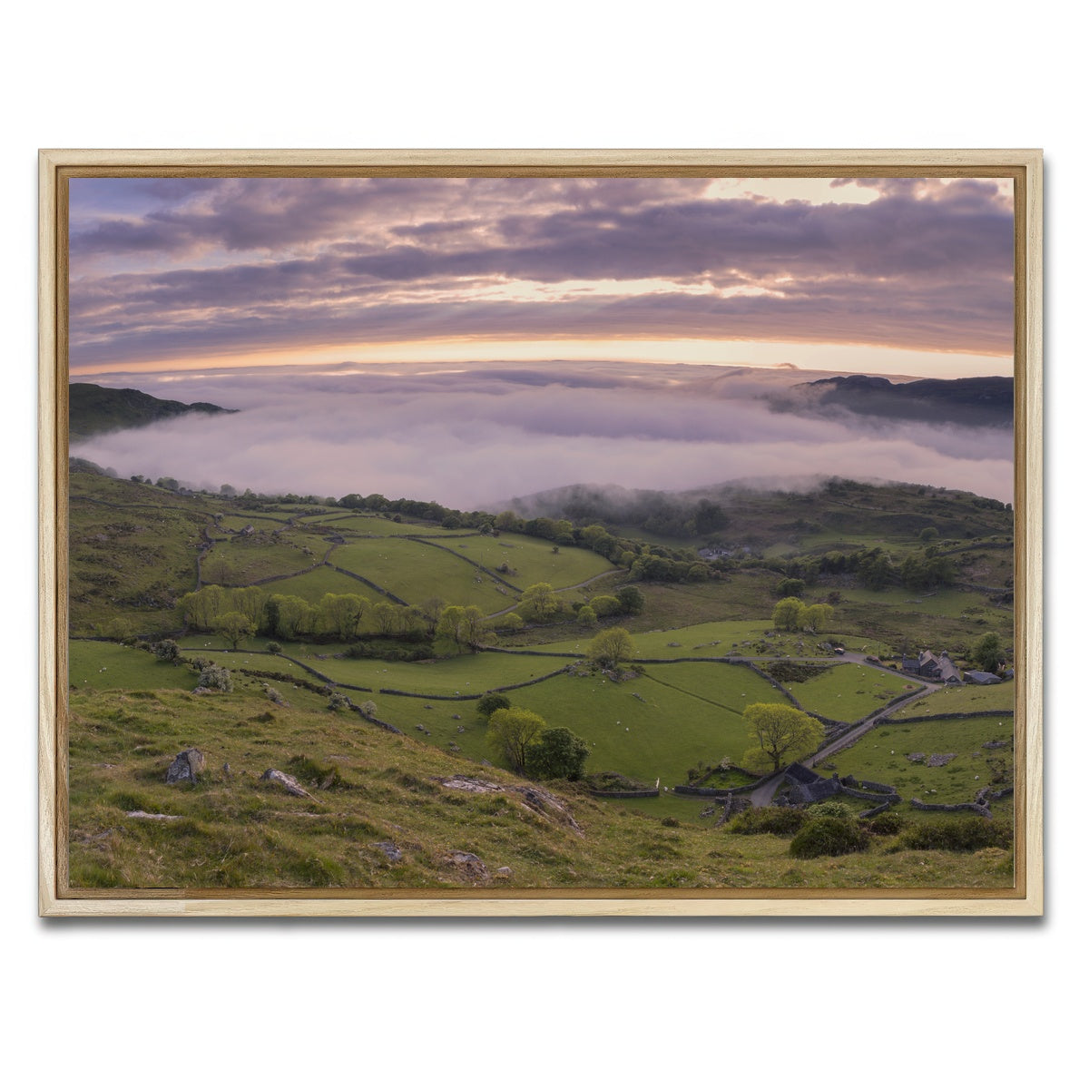 AUTO-MOCKUP WHITE | Receding Fog | 1 Piece | Natural Framed Canvas | group=4x3
