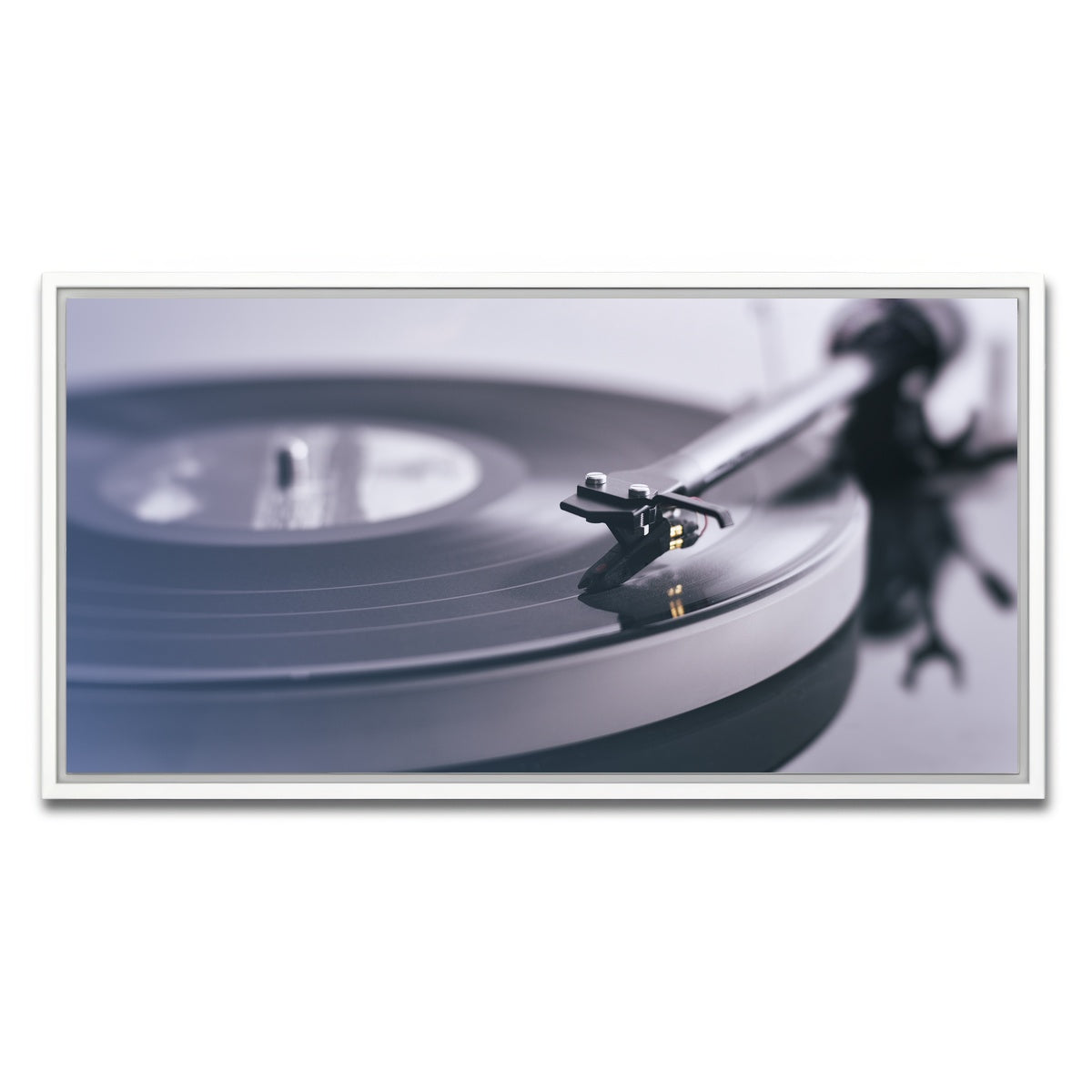 AUTO-MOCKUP WHITE | Record Player | 1 Piece | White Framed Canvas | group=2x1