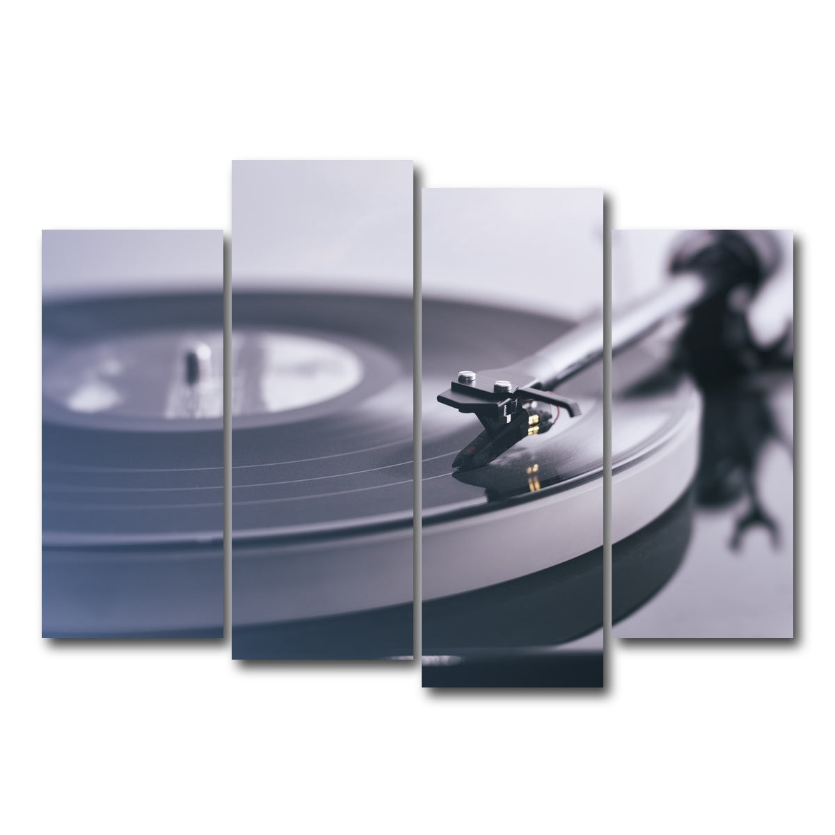 AUTO-MOCKUP WHITE | Record Player | 4 Piece | Gallery Wrap Canvas | group=4_normal