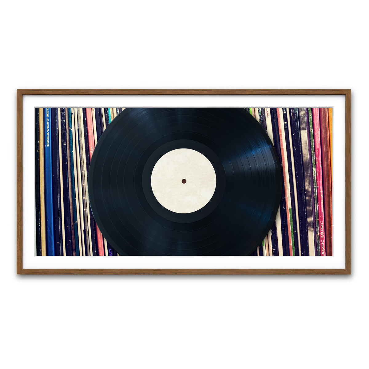 Framed Print 2x1 Walnut