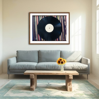 AUTO-MOCKUP ROOM | Record Wall Wall Art