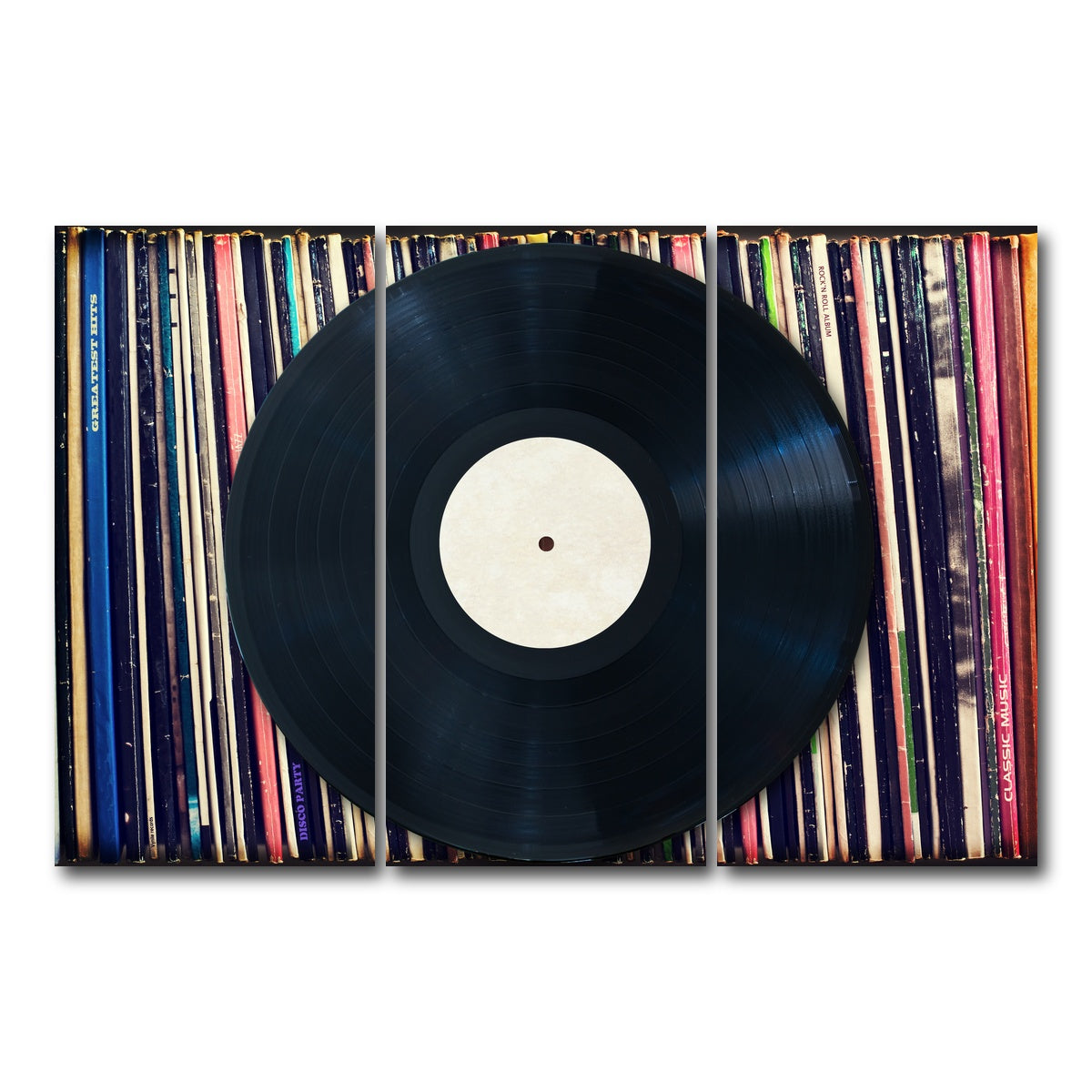AUTO-MOCKUP WHITE | Record Wall | 3 Piece | Gallery Wrap Canvas | group=12x24