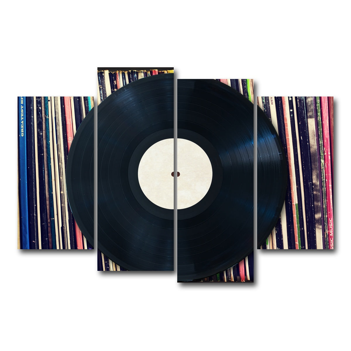 AUTO-MOCKUP WHITE | Record Wall | 4 Piece | Gallery Wrap Canvas | group=4_short