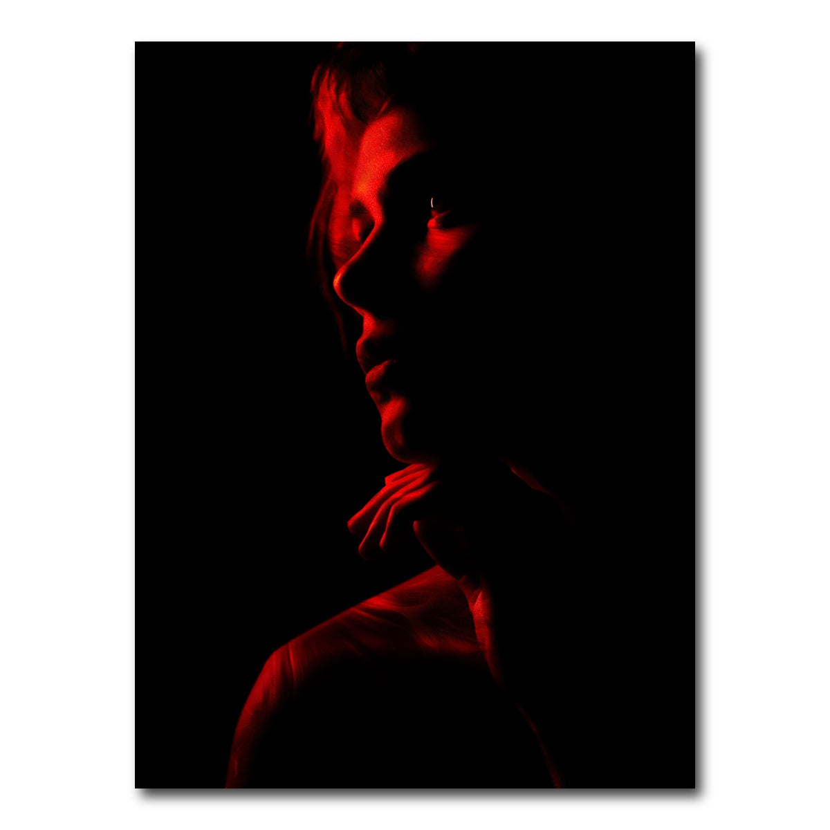AUTO-MOCKUP WHITE | Red-Girl | 1 Piece | Gallery Wrap Canvas | group=3x4