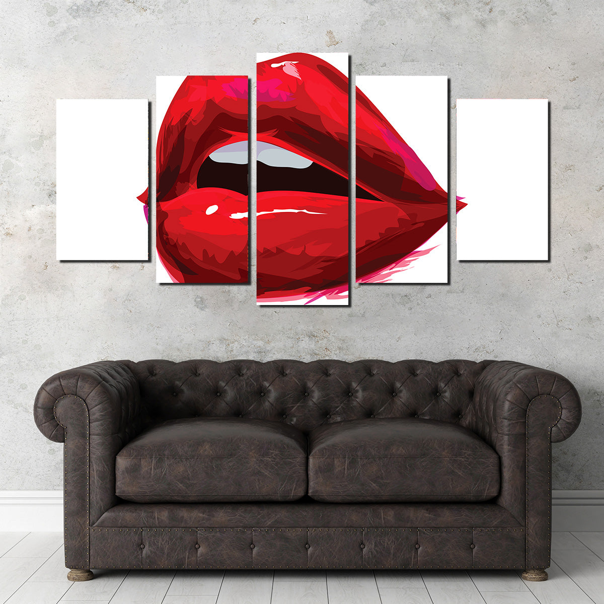 Red Lips Wall Art