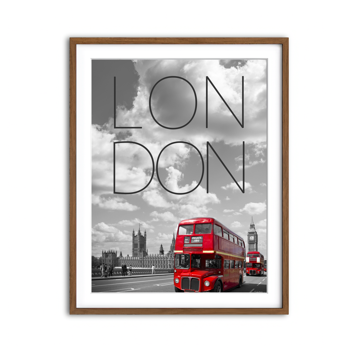 Framed Print 3x4 Walnut