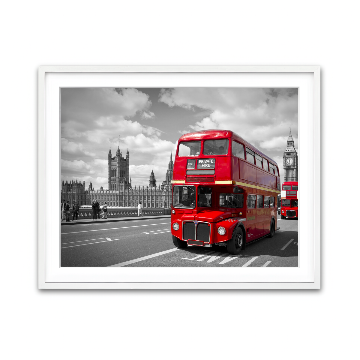Framed Print 4x3 White