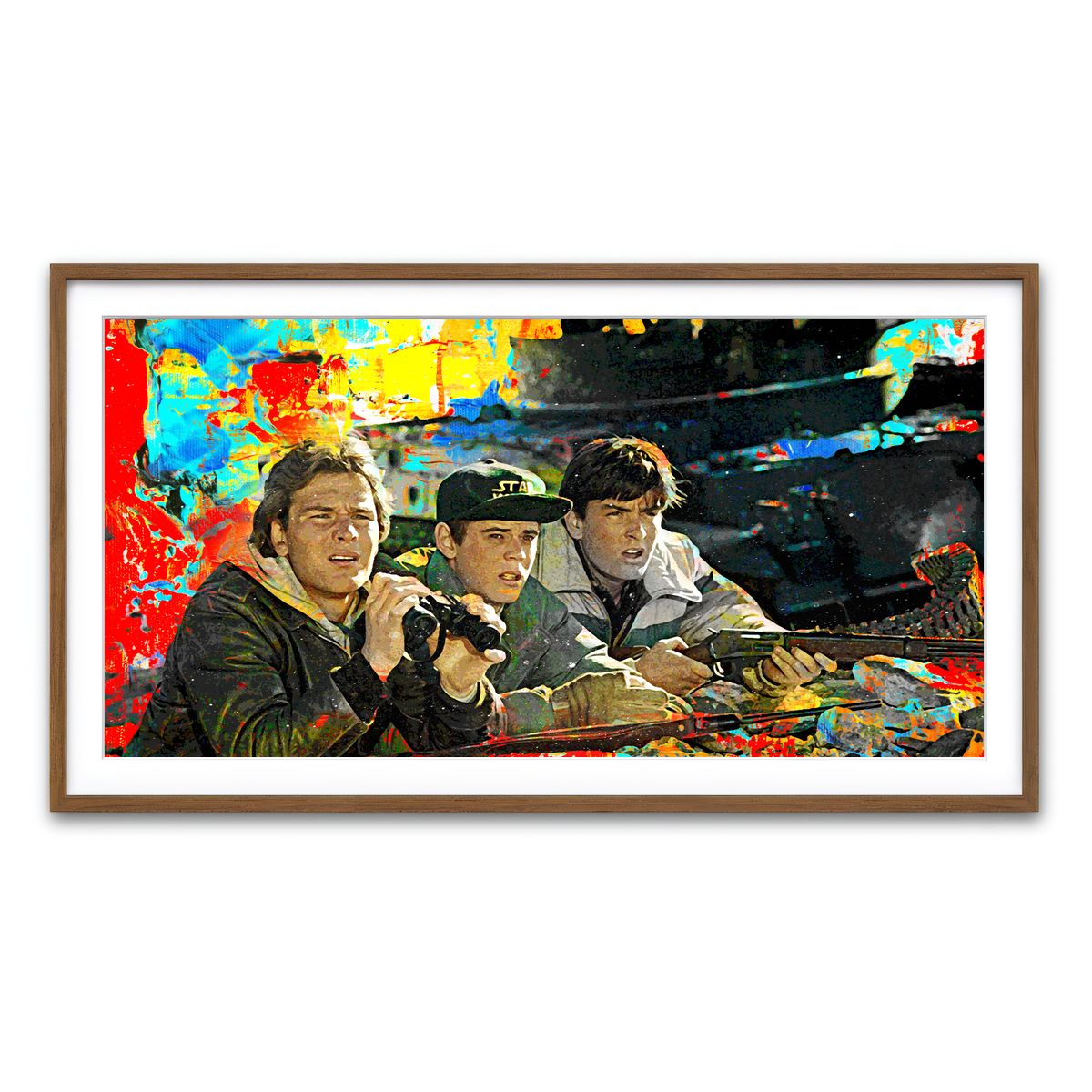 Framed Print 2x1 Walnut