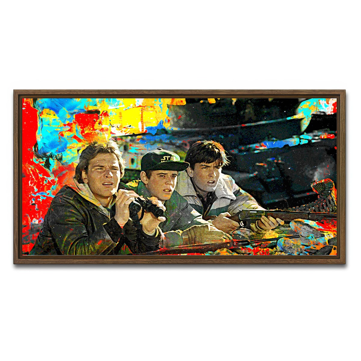 AUTO-MOCKUP WHITE | Red Dawn | 1 Piece | Walnut Framed Canvas | group=2x1