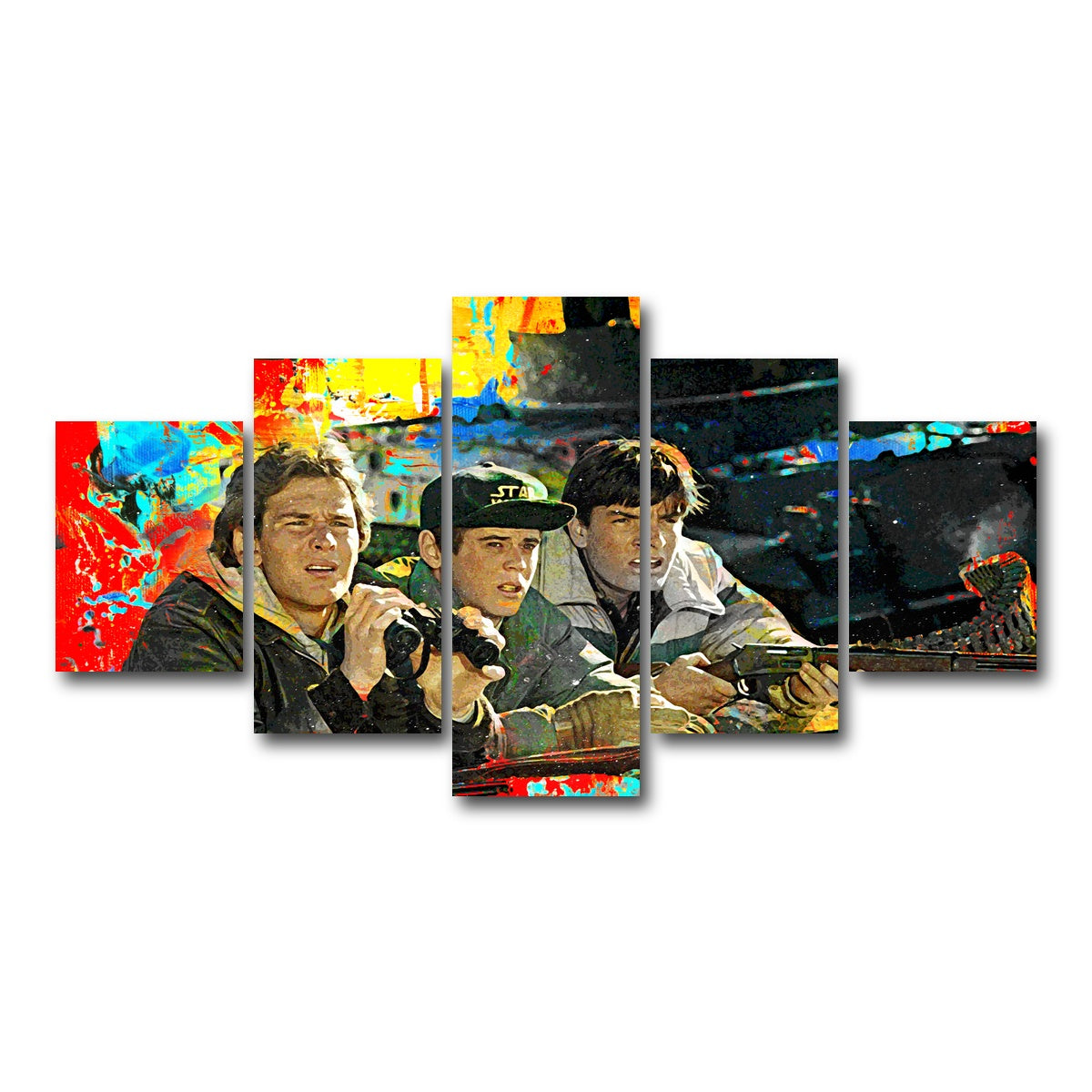 AUTO-MOCKUP WHITE | Red Dawn | 5 Piece | Gallery Wrap Canvas | group=5_short