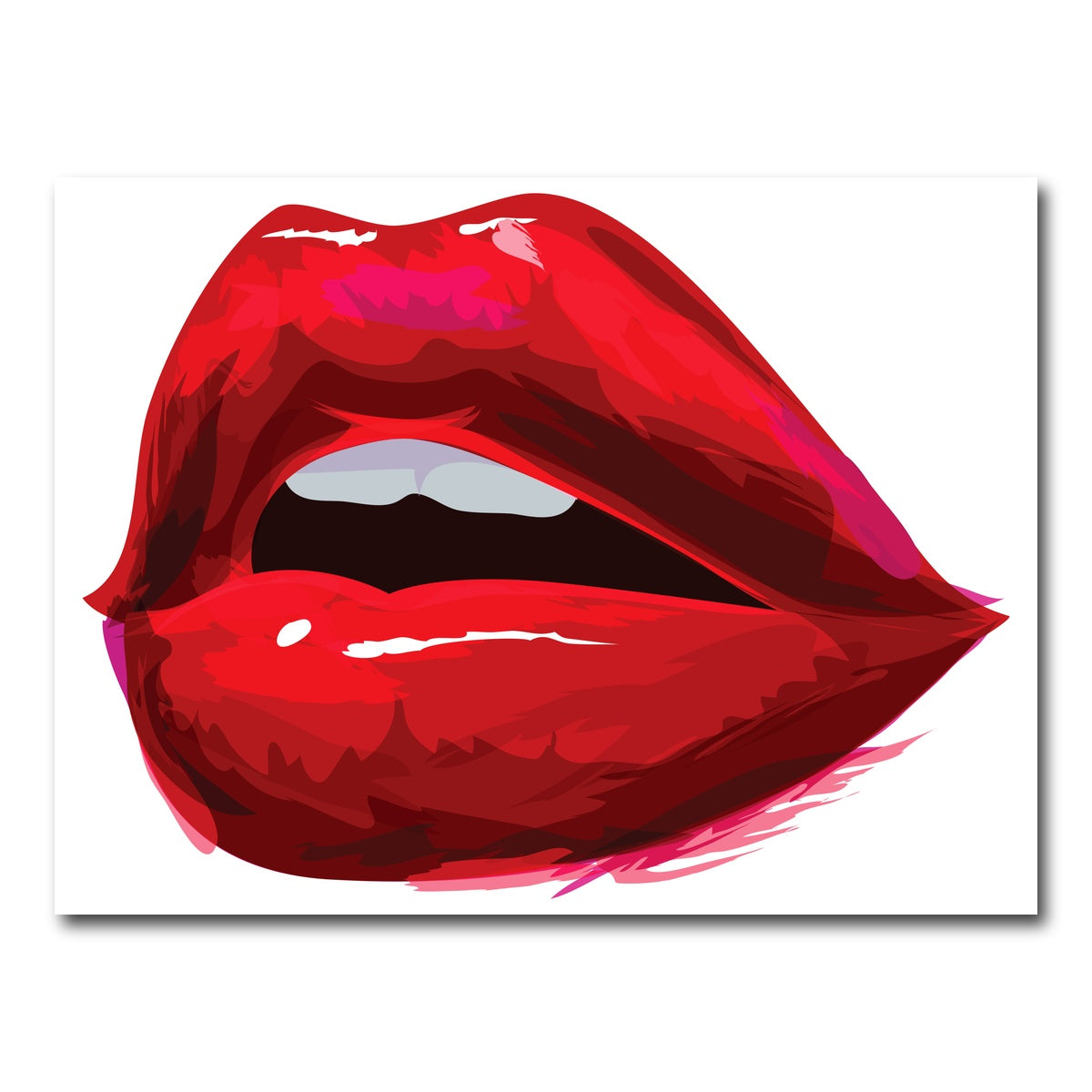 AUTO-MOCKUP WHITE | Red Lips | 1 Piece | Gallery Wrap Canvas | group=4x3