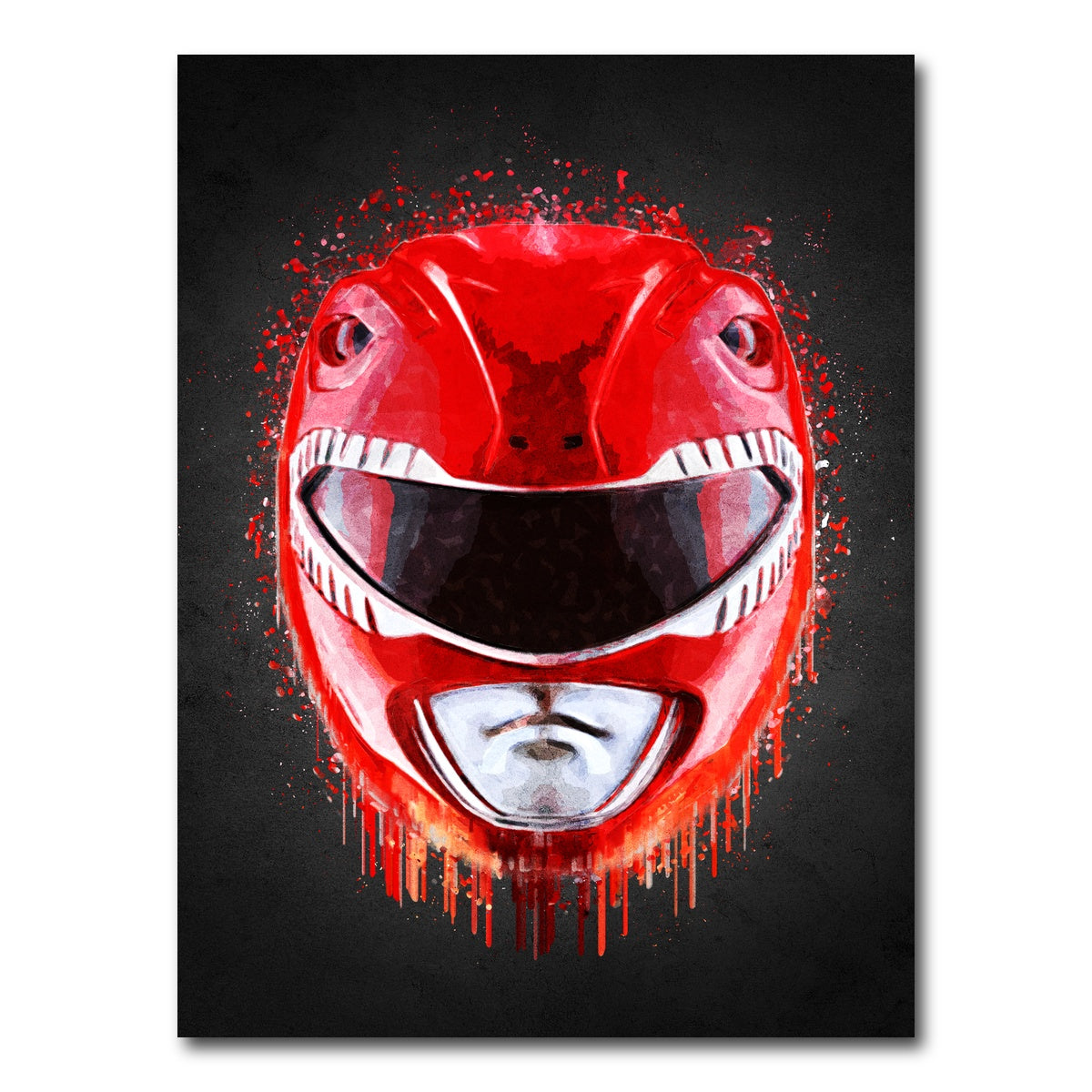 AUTO-MOCKUP WHITE | Red Ranger Portrait | 1 Piece | Gallery Wrap Canvas | group=3x4