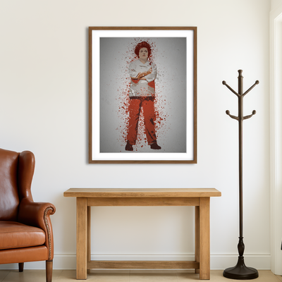 AUTO-MOCKUP ROOM | Red Wall Art