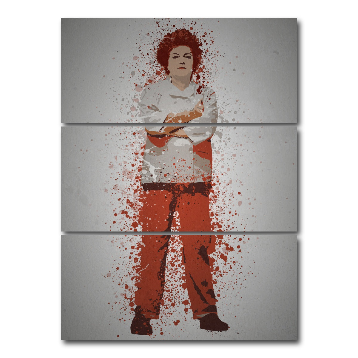 AUTO-MOCKUP WHITE | Red | 3 Piece | Gallery Wrap Canvas | group=8x18_stacked