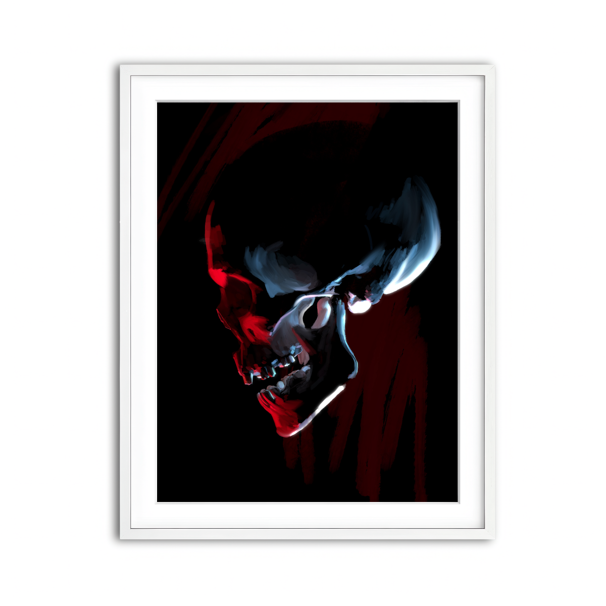 Framed Print 3x4 White